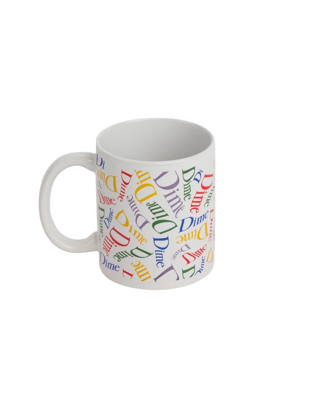 Dime Skateboards Multicolor Wavy Logo Ceramic Coffee Mug
